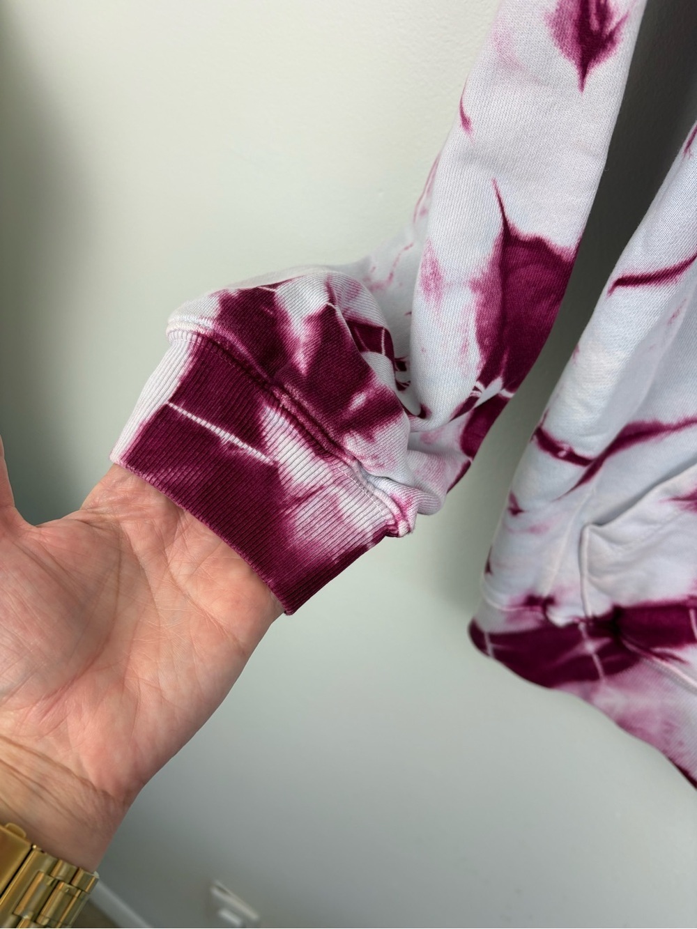 Proenza Schouler White Label (PSWL) Blue & Pink Tie-Dye Hoodie XS 100% Cotton - Picture 4 of 15